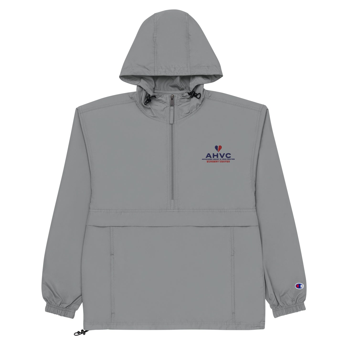 AHVC Surgery Center Embroidered Champion Packable Jacket (Grey)