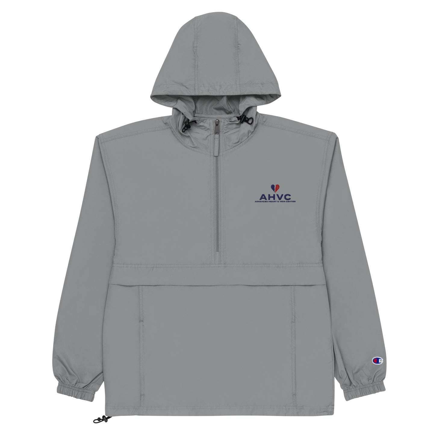 AHVC Embroidered Champion Packable Jacket (Grey)