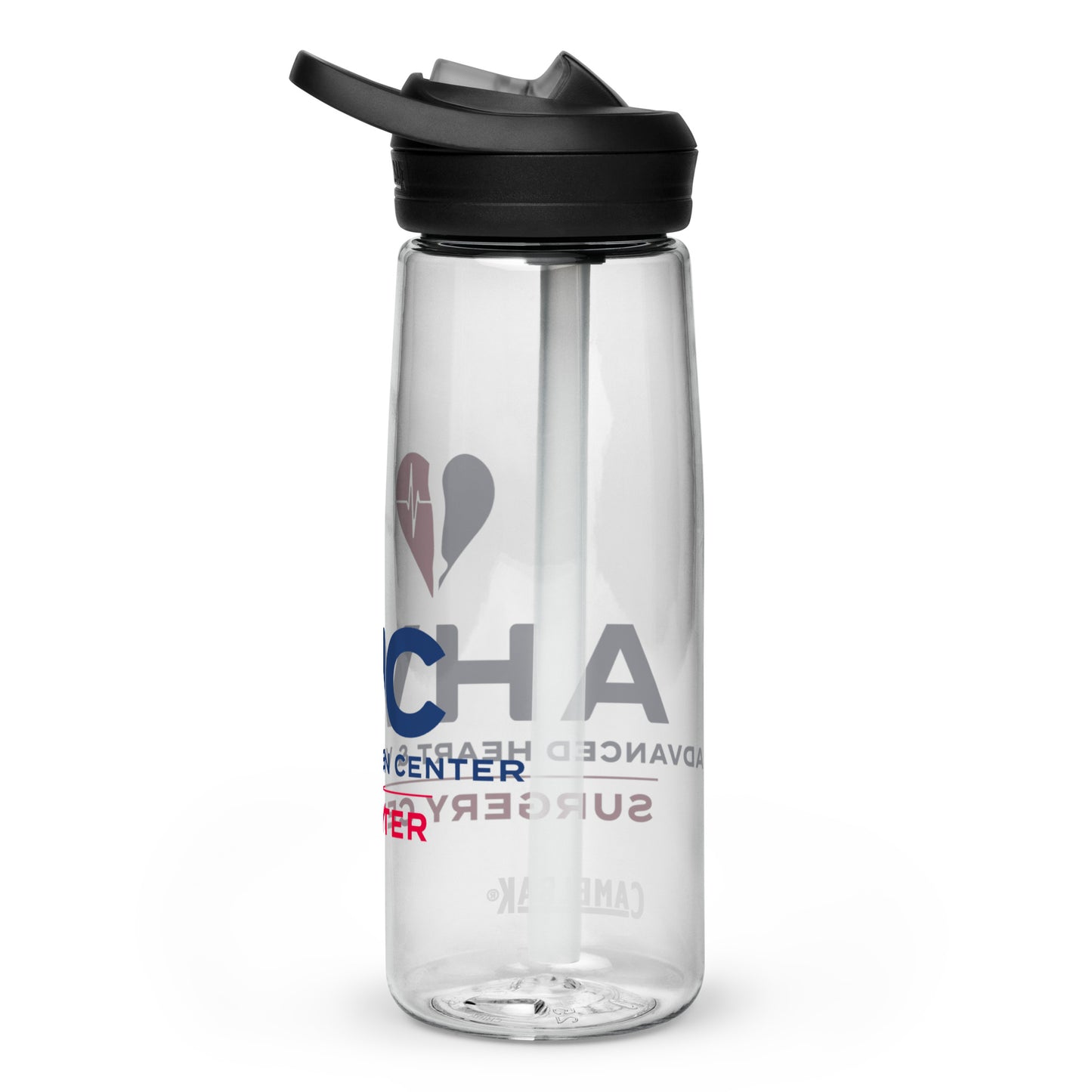 AHVC Surgery Center Sports water bottle (Grey & Clear)