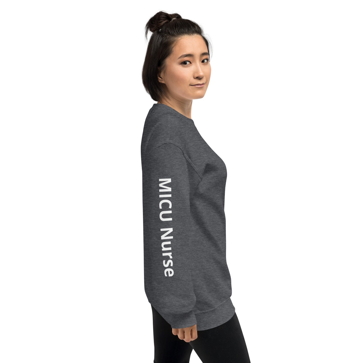 MICU White RN Sweatshirt