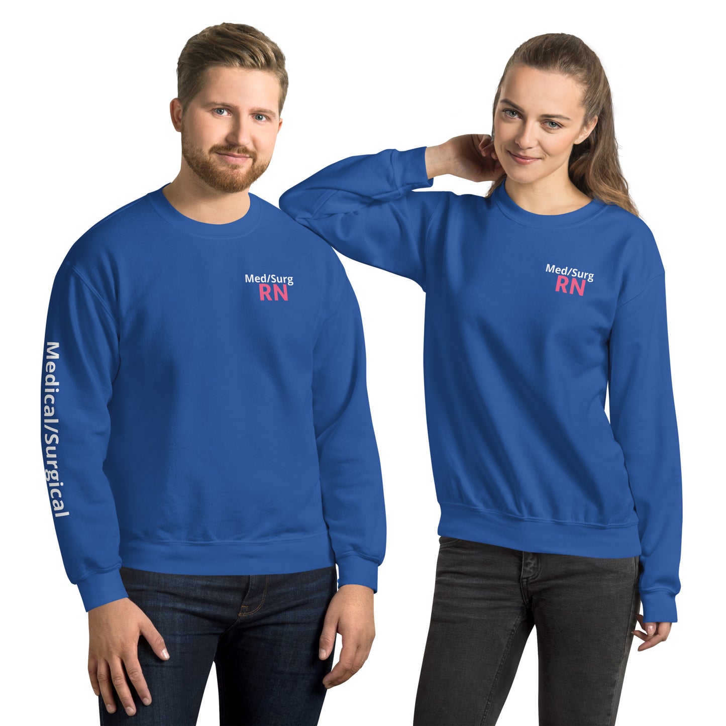 Med/Surg Pink RN Sweatshirt