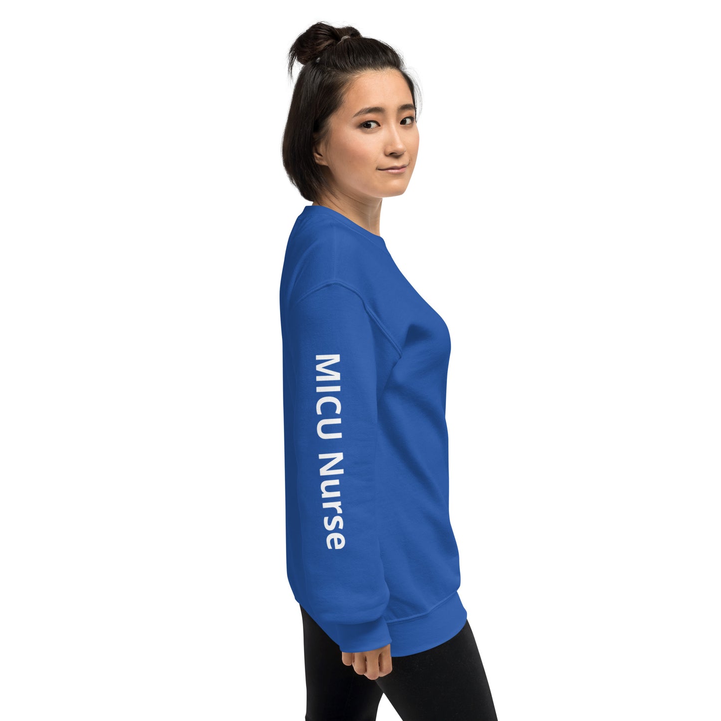 MICU White RN Sweatshirt