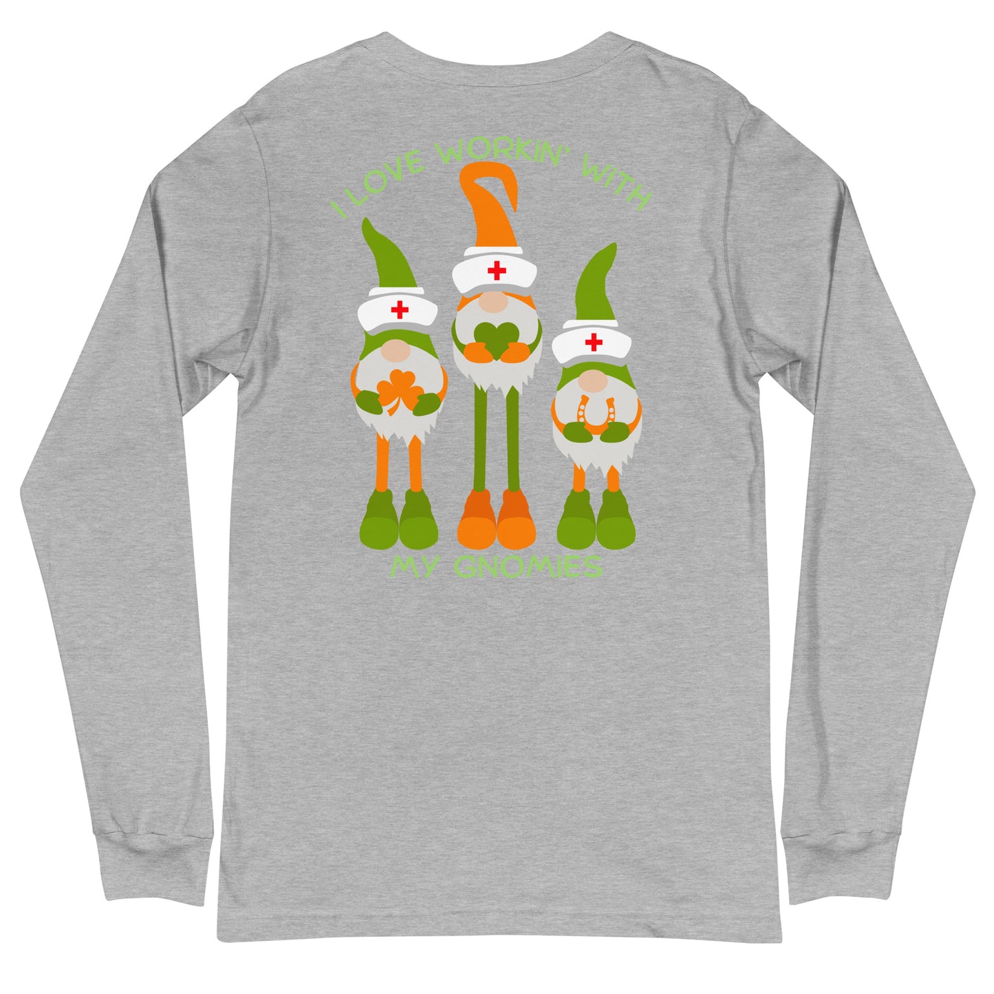 Gnomies on Back Long Sleeve Tee