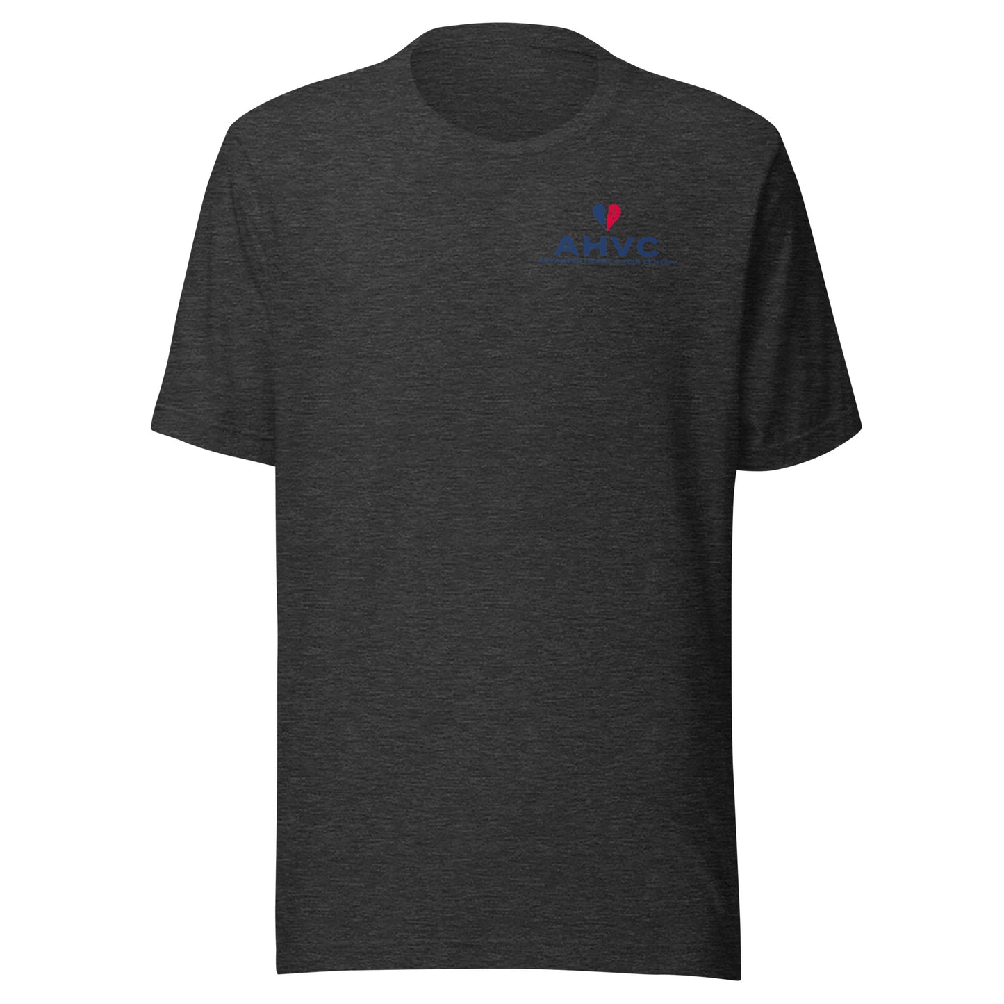 AHVC Left Chest Logo Unisex t-shirt (White & Dark Grey)