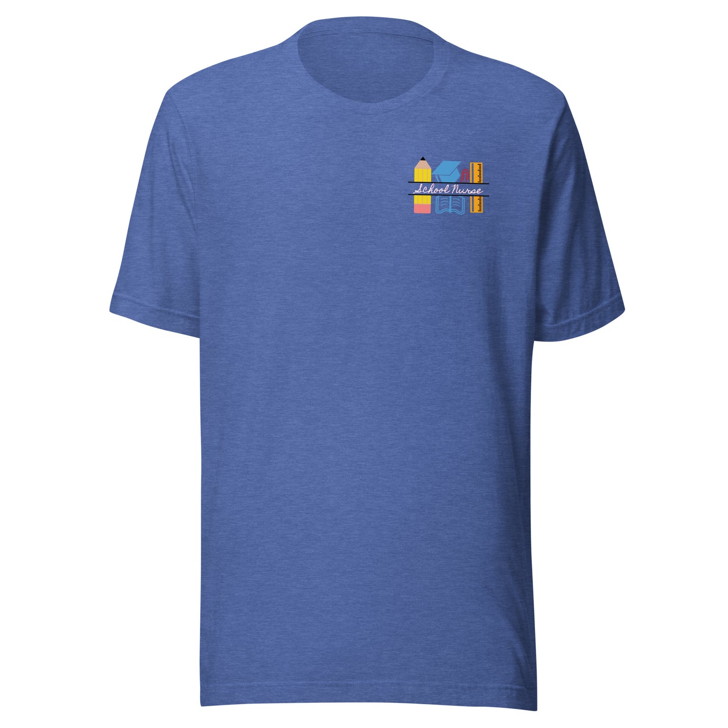School Nurse Chalk Left Chest t-shirt