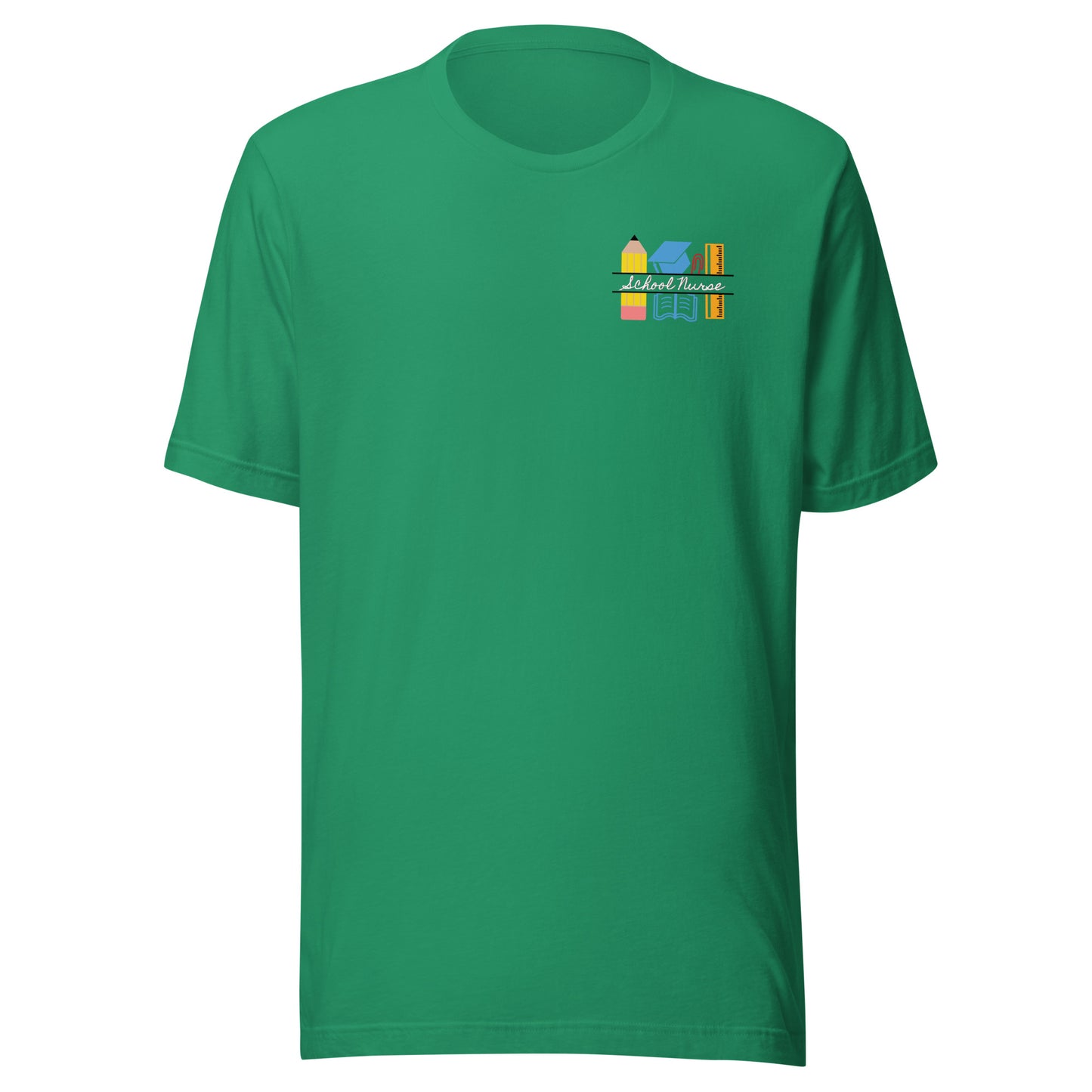 School Nurse Chalk Left Chest t-shirt