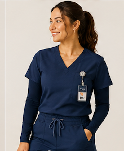Navy SLYR Top