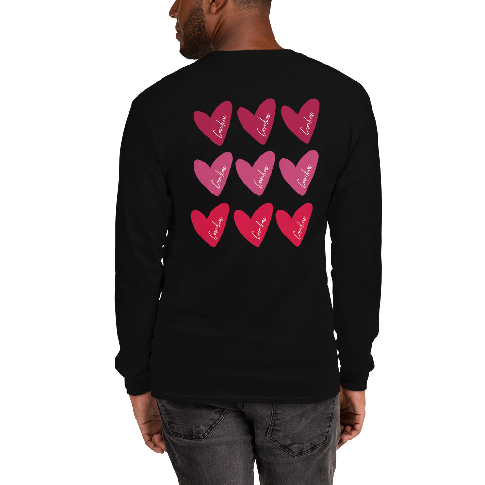 Cardiac Hearts on Back Long Sleeve Shirt