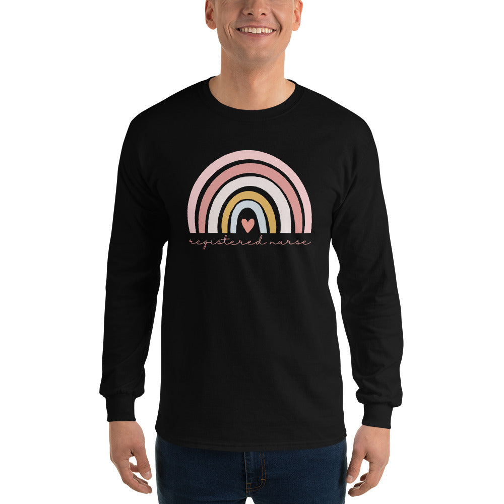 Rainbow Nurse Long Sleeve Shirt