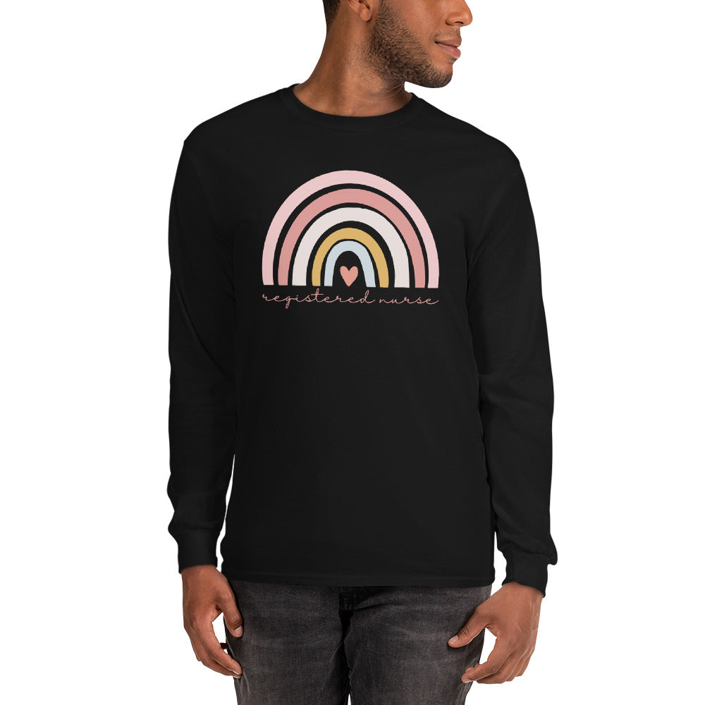 Rainbow Nurse Long Sleeve Shirt