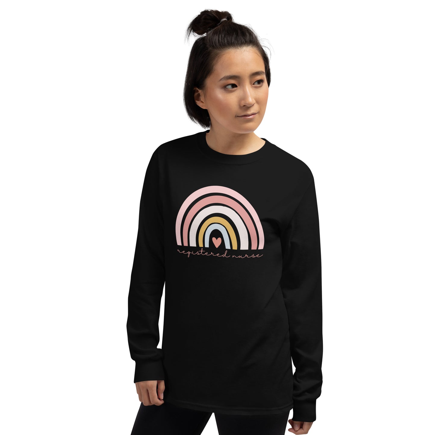 Rainbow Nurse Long Sleeve Shirt