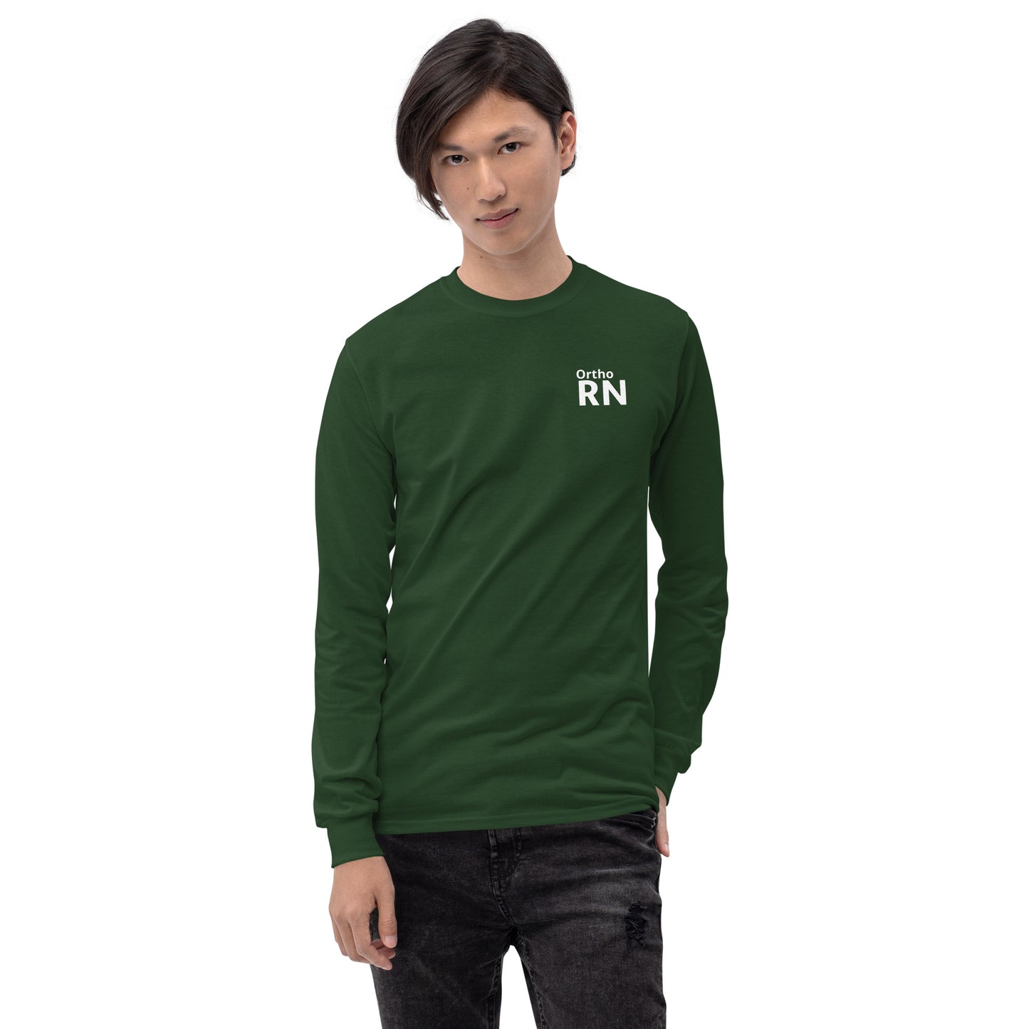 Ortho White RN Long Sleeve Shirt