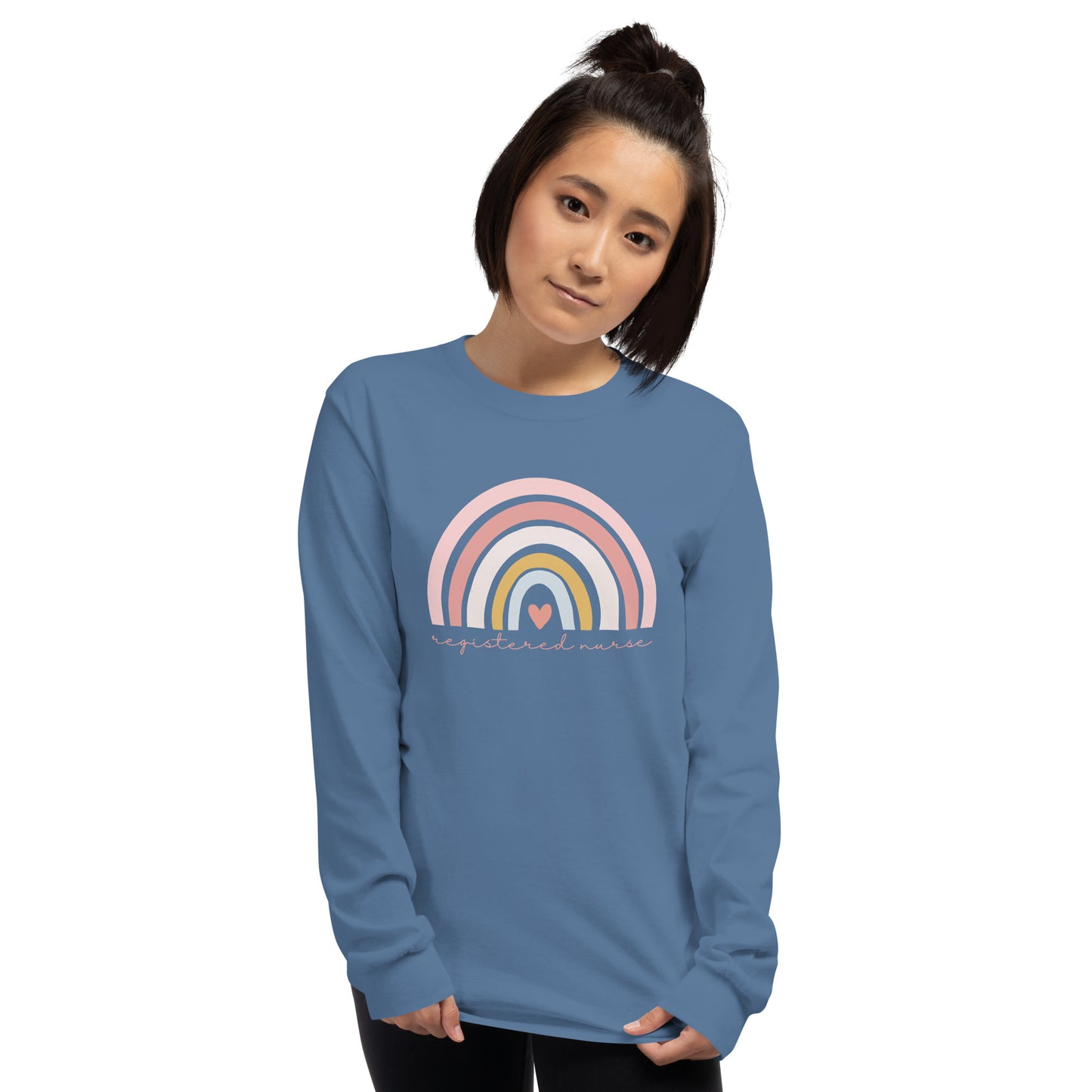 Rainbow Nurse Long Sleeve Shirt