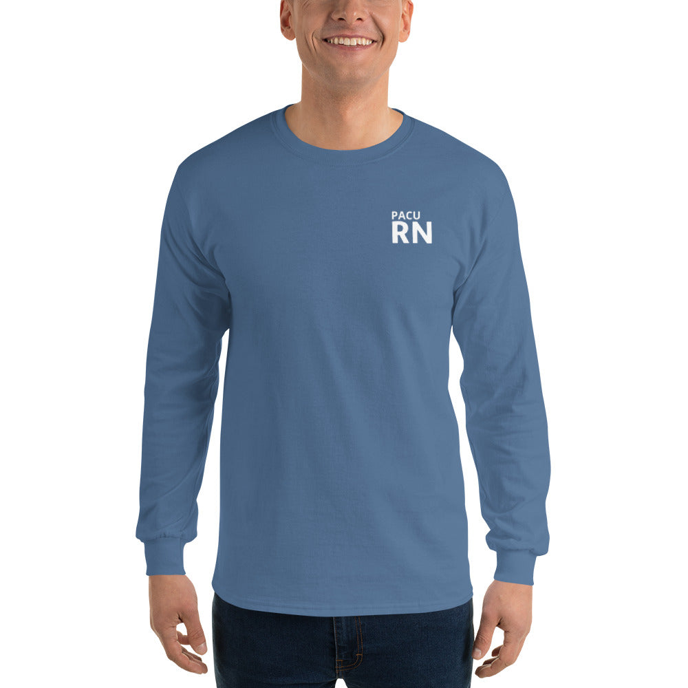 PACU White RN Long Sleeve Shirt