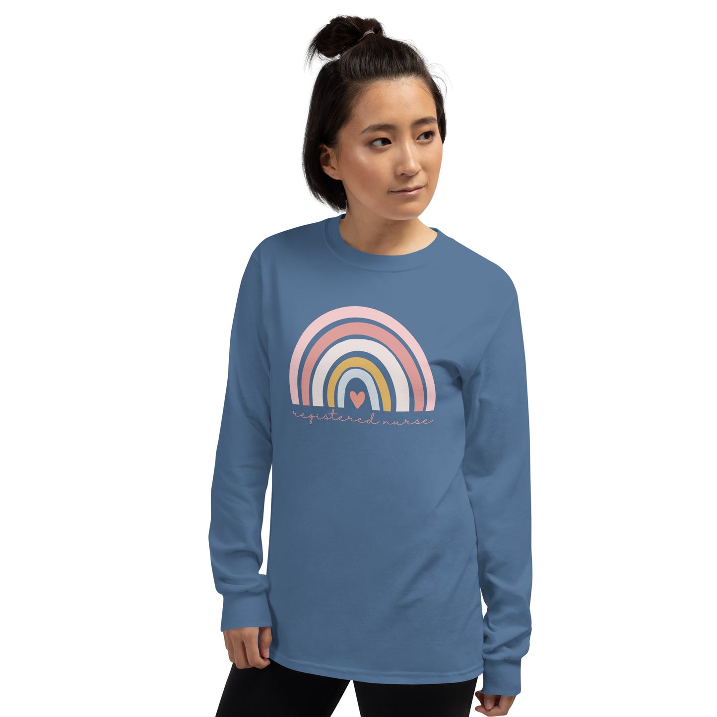 Rainbow Nurse Long Sleeve Shirt