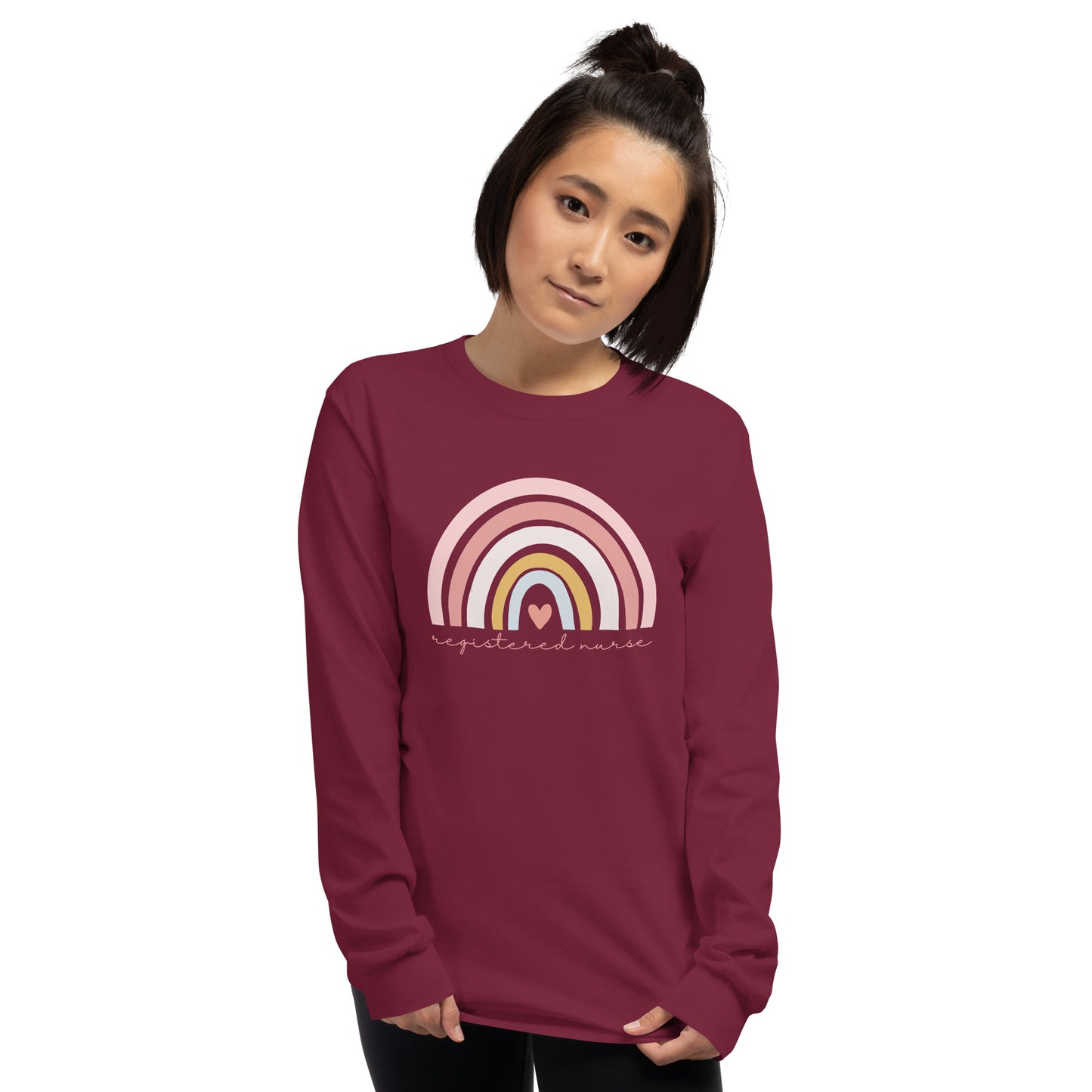 Rainbow Nurse Long Sleeve Shirt