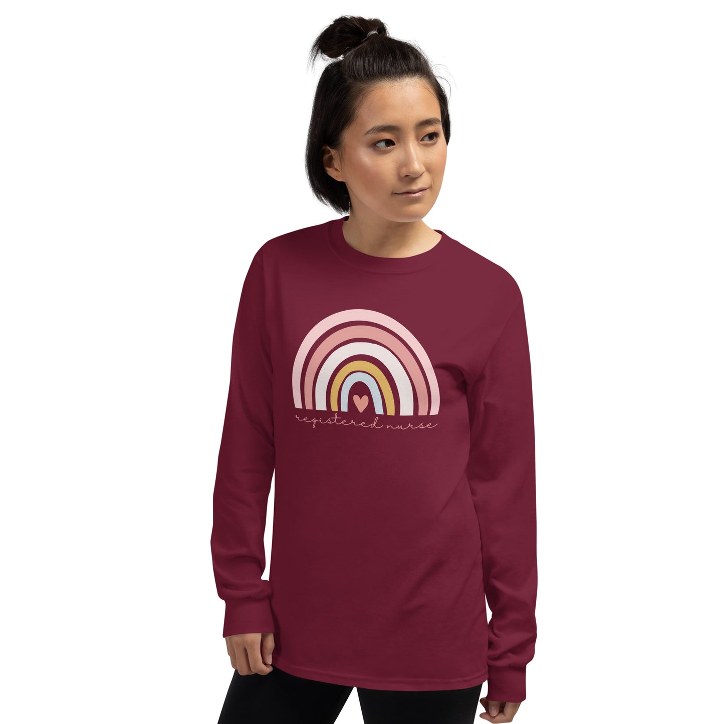 Rainbow Nurse Long Sleeve Shirt