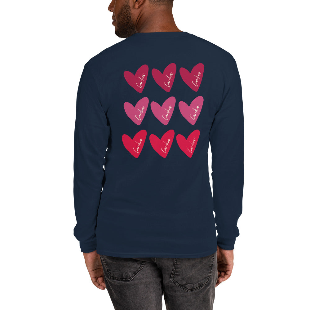 Cardiac Hearts on Back Long Sleeve Shirt