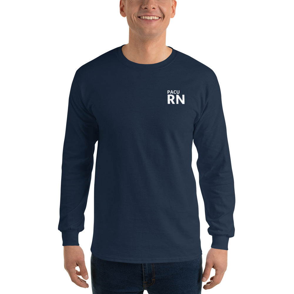 PACU White RN Long Sleeve Shirt