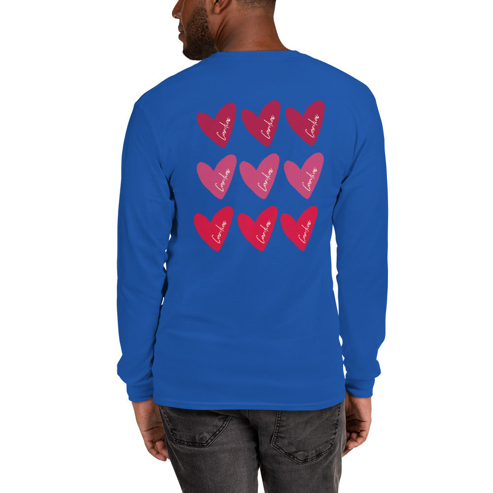 Cardiac Hearts on Back Long Sleeve Shirt