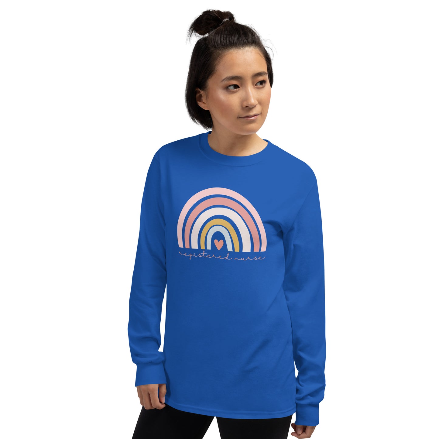 Rainbow Nurse Long Sleeve Shirt