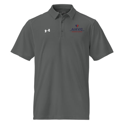 AHVC Surgery Center Under Armour® men's polo (White & Grey)