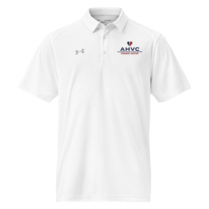 AHVC Surgery Center Under Armour® men's polo (White & Grey)