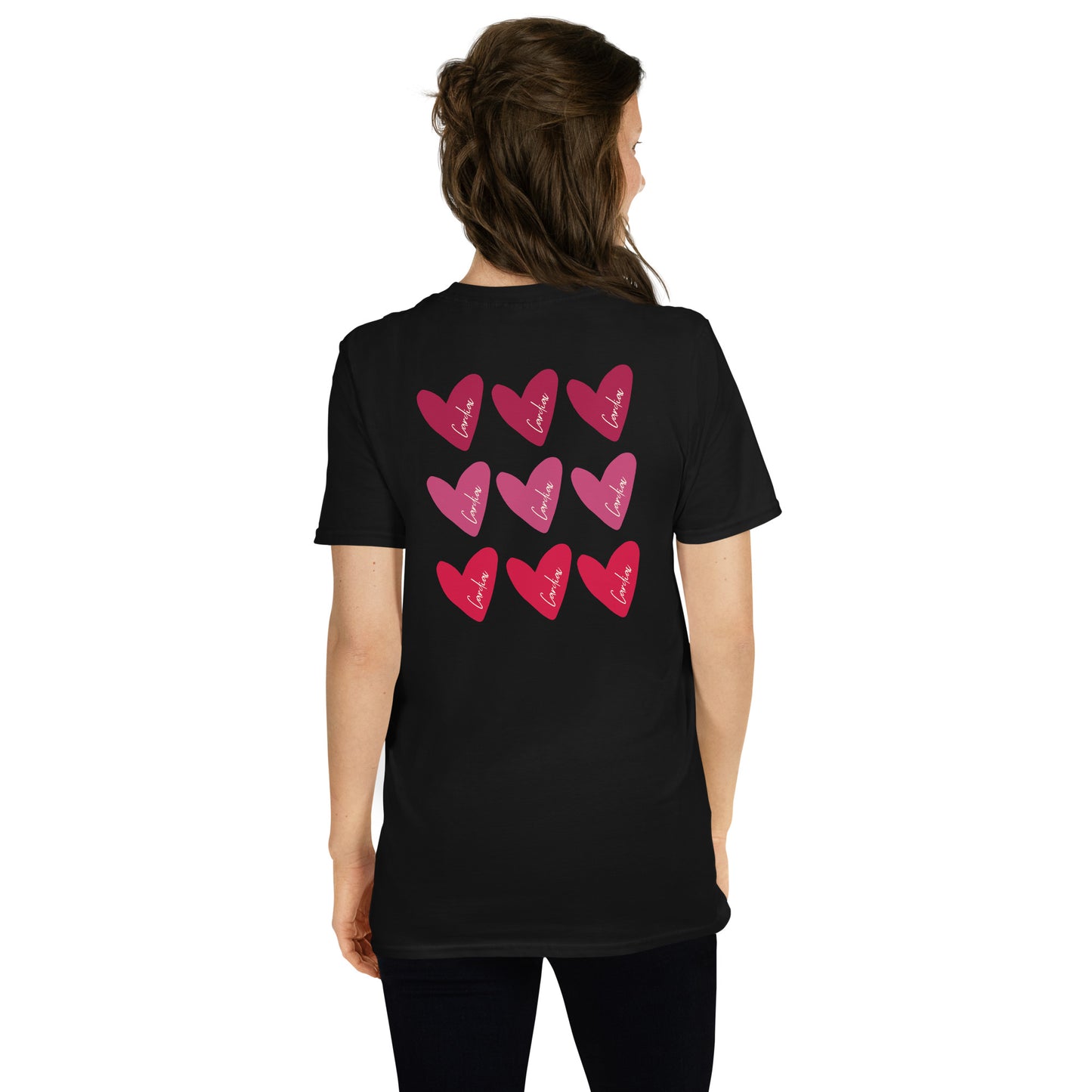 Cardiac RN Hearts on Back T-Shirt