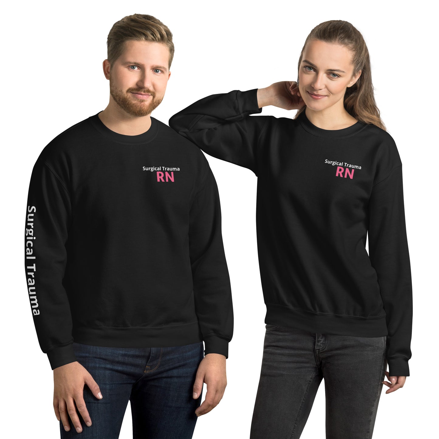 Surgical Trauma Pink RN Sweatshirt