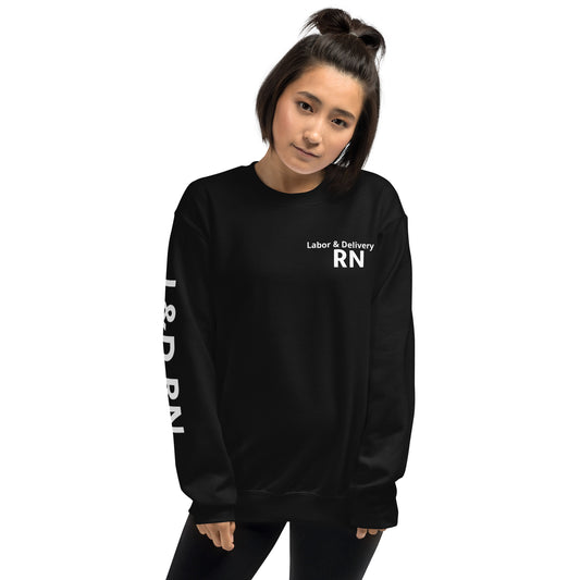 L&D White RN Sweatshirt