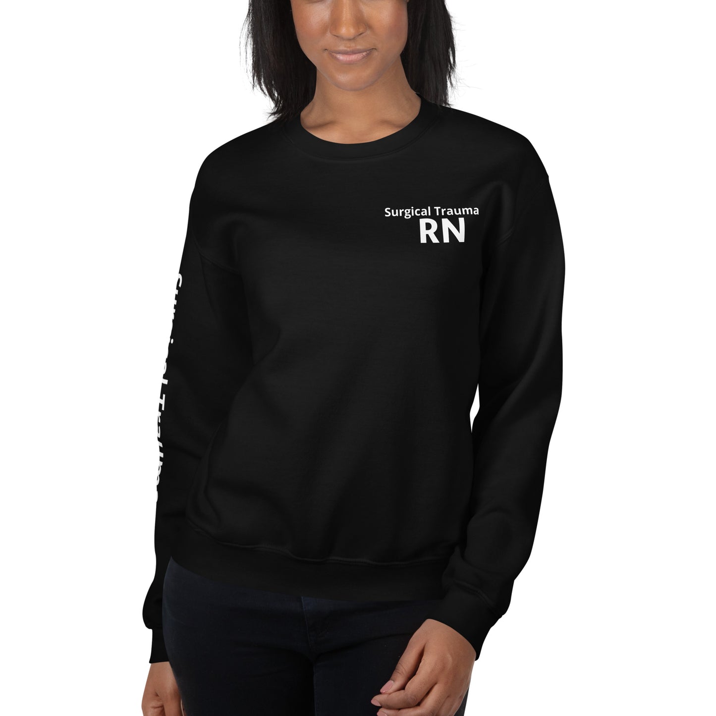 Surgical Trauma White RN Sweatshirt