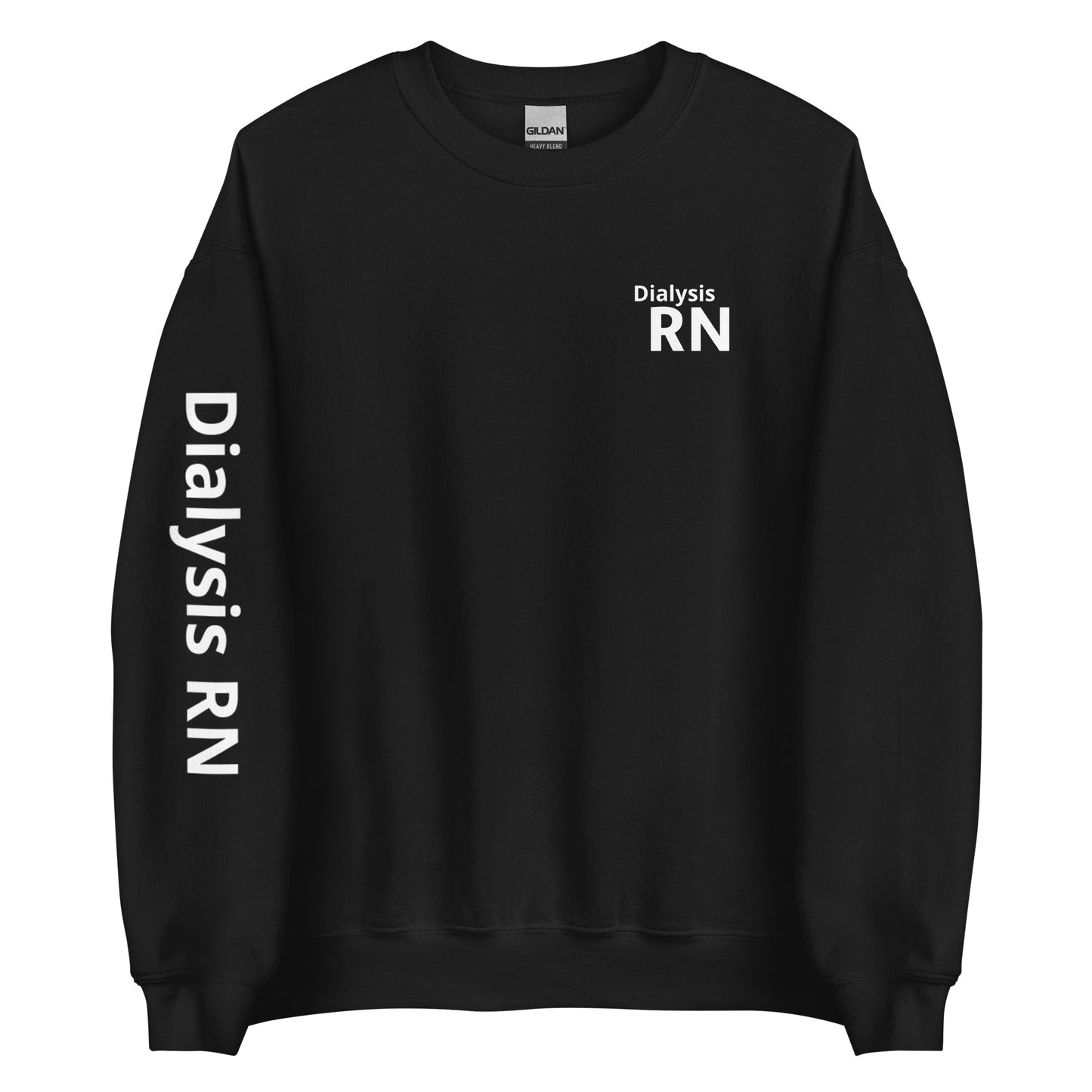 Dialysis White RN Sweatshirt