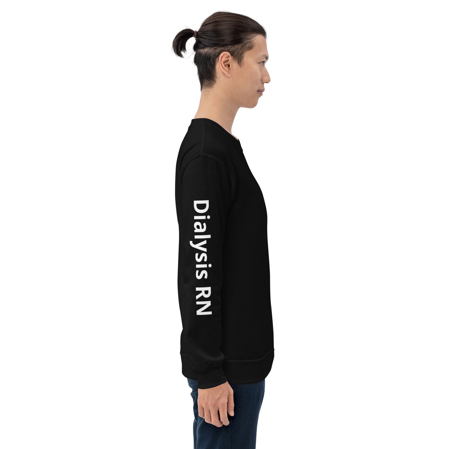 Dialysis White RN Sweatshirt