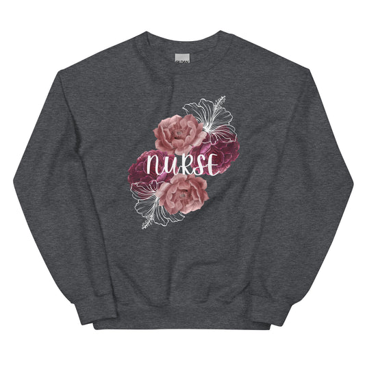 Nurse Flowers Sweatshirt