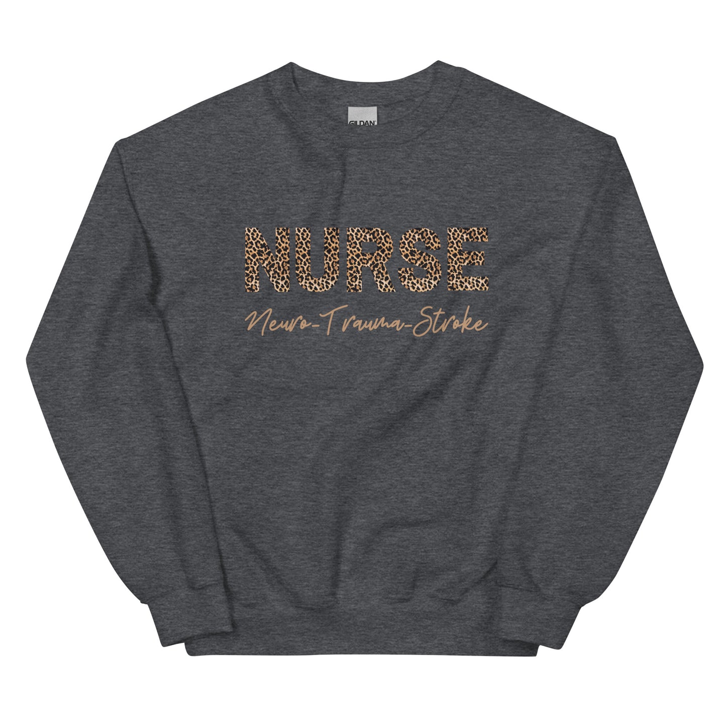 Neuro Trauma Stroke Nurse Animal Print Sweatshirt