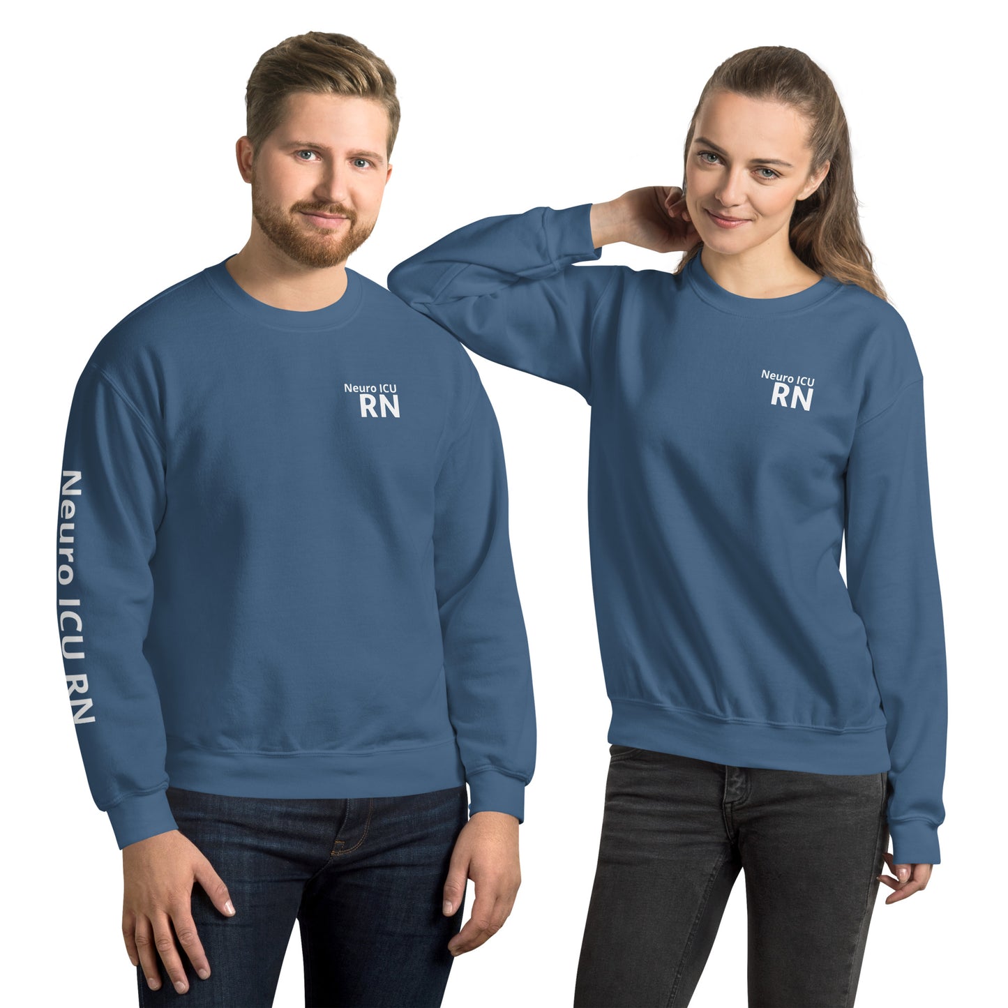 Neuro ICU White RN Sweatshirt