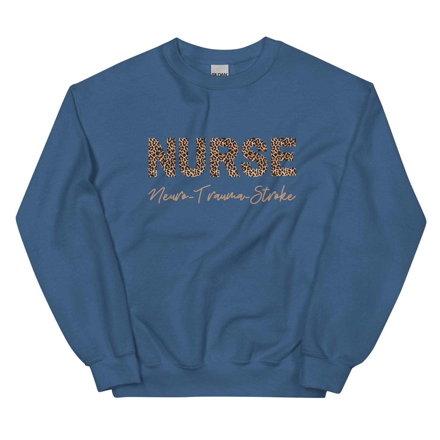 Neuro Trauma Stroke Nurse Animal Print Sweatshirt