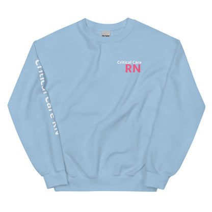 Critical Care Pink RN Sweatshirt