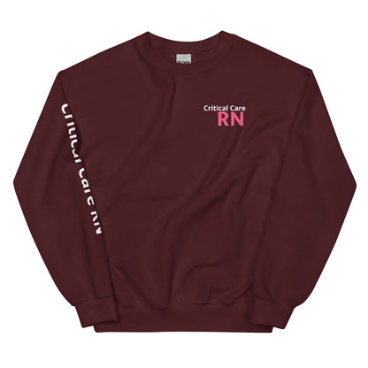 Critical Care Pink RN Sweatshirt