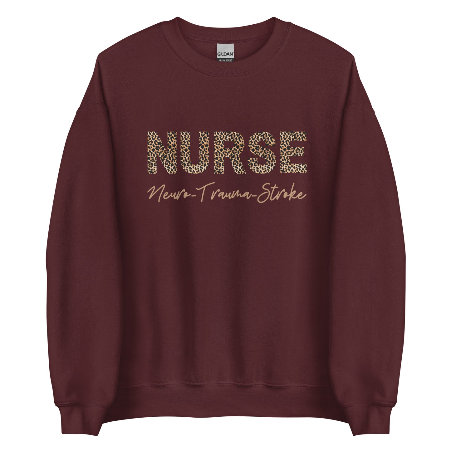 Neuro Trauma Stroke Nurse Animal Print Sweatshirt