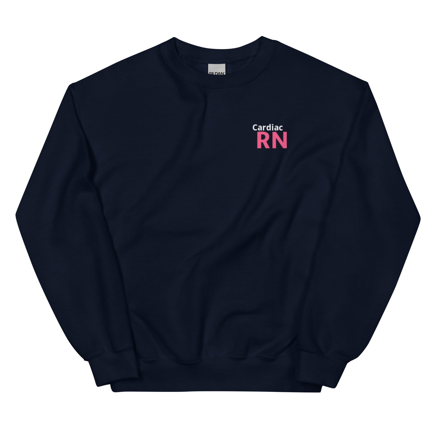 Cardiac RN Hearts on Back Sweatshirt