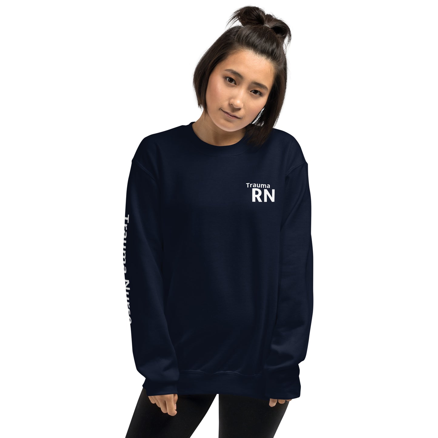 Trauma White RN Sweatshirt