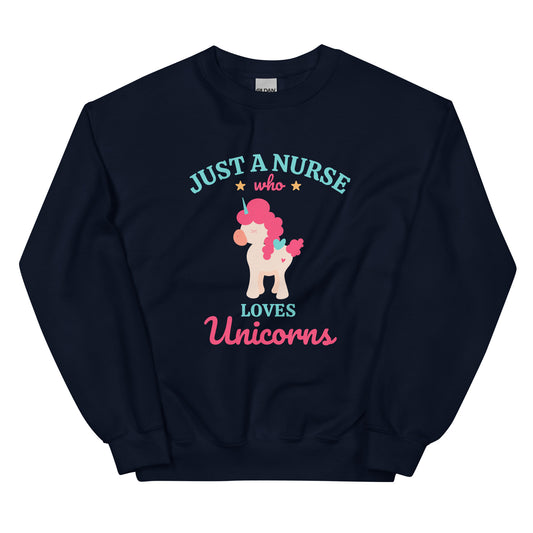 Peds Nurse Loves Unicorns Sweatshirt