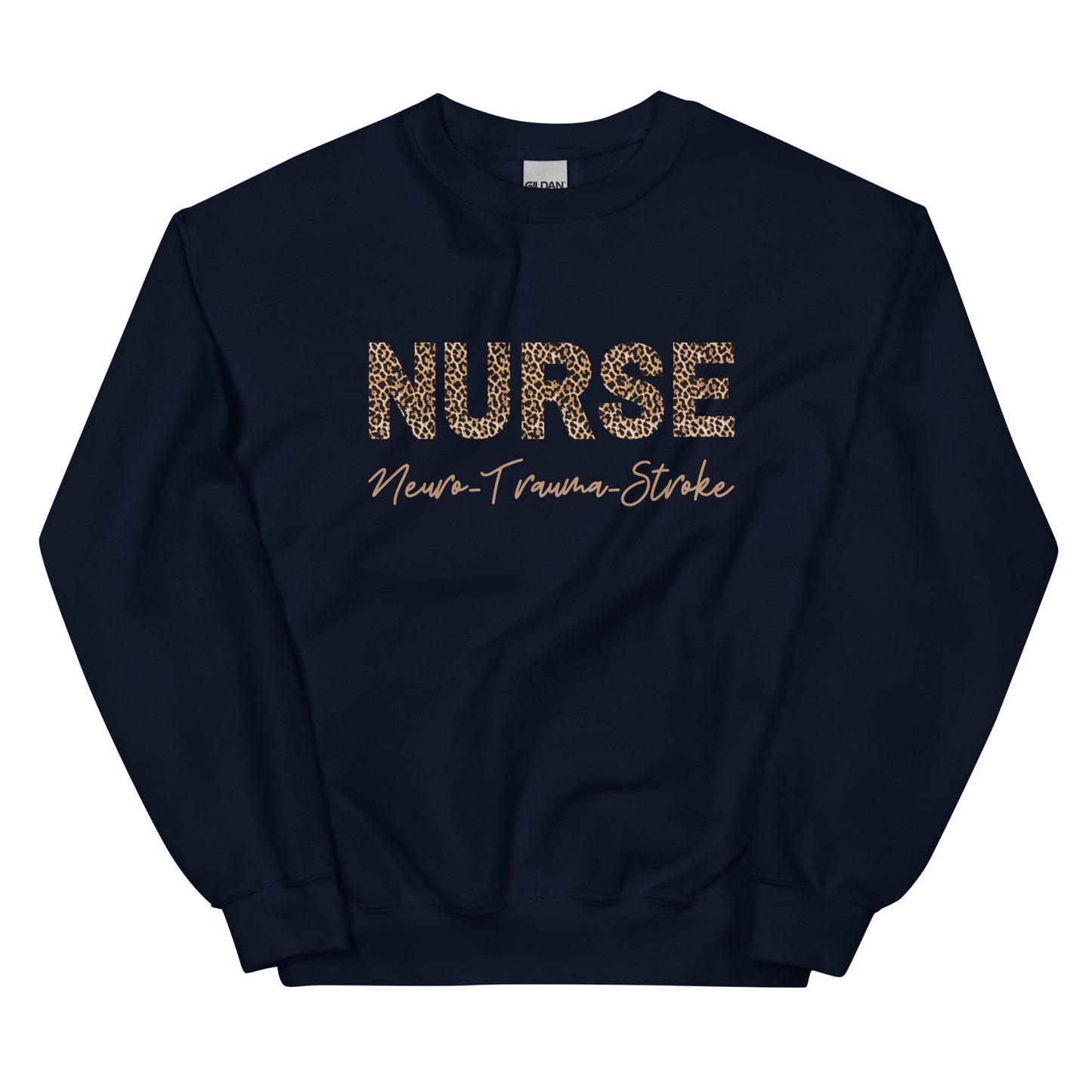 Neuro Trauma Stroke Nurse Animal Print Sweatshirt