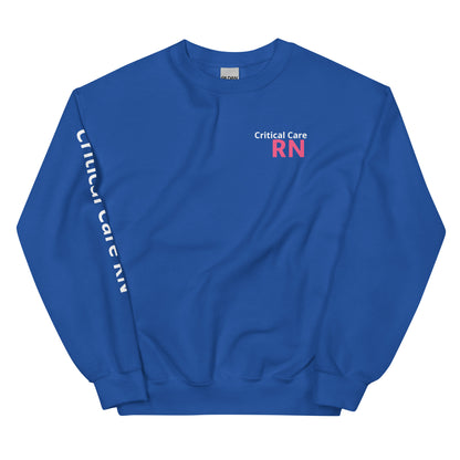 Critical Care Pink RN Sweatshirt