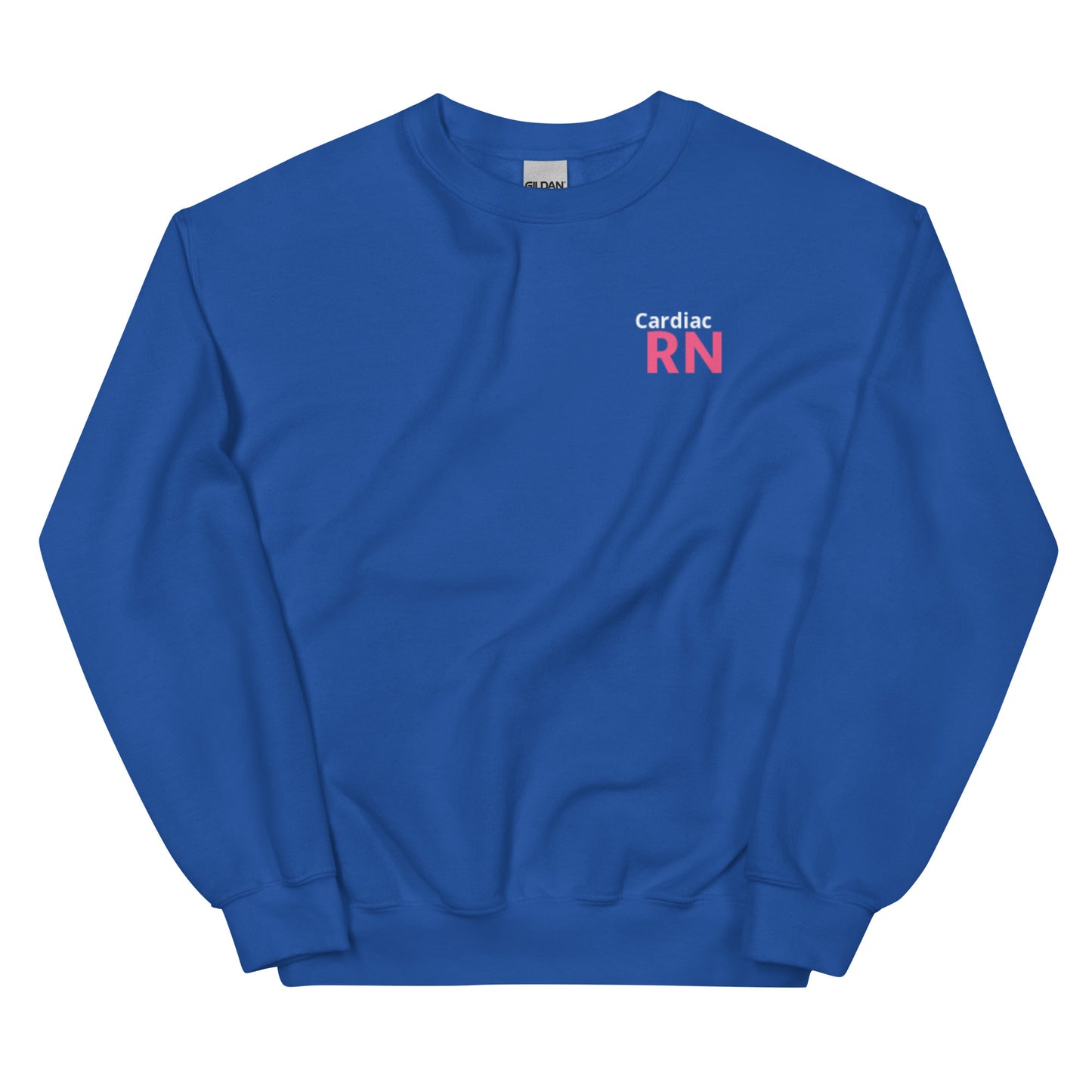 Cardiac RN Hearts on Back Sweatshirt