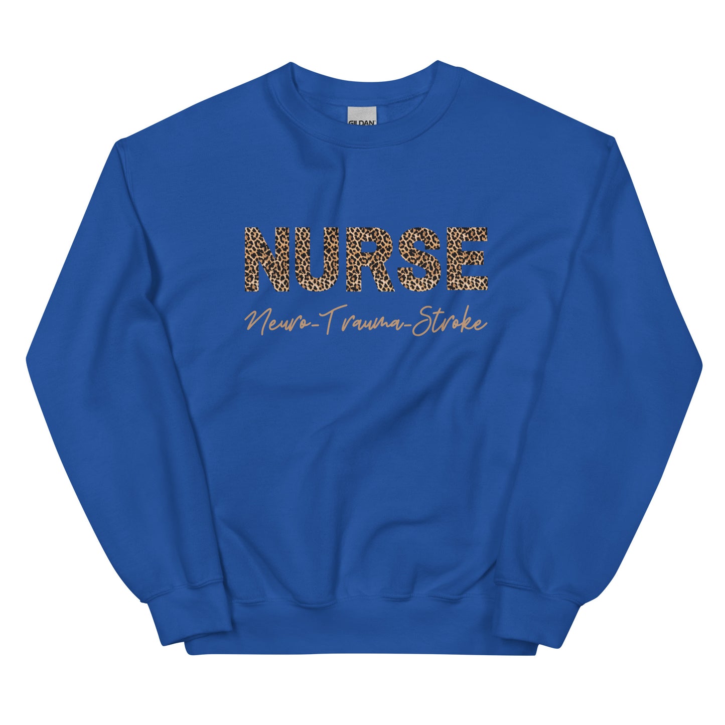 Neuro Trauma Stroke Nurse Animal Print Sweatshirt