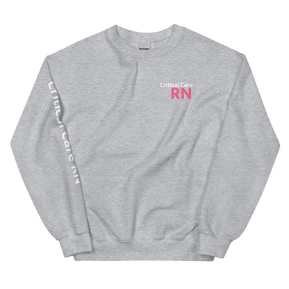 Critical Care Pink RN Sweatshirt