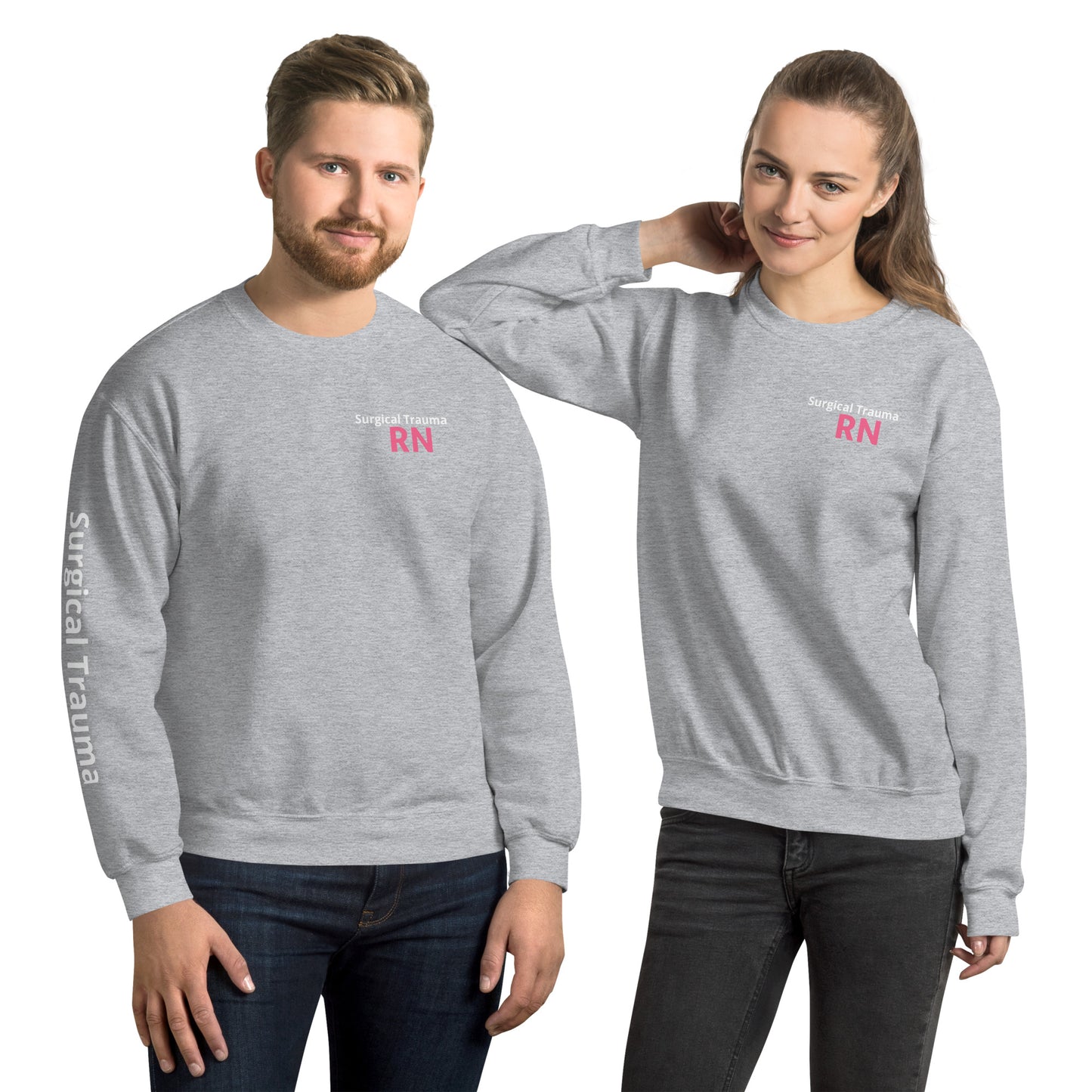 Surgical Trauma Pink RN Sweatshirt