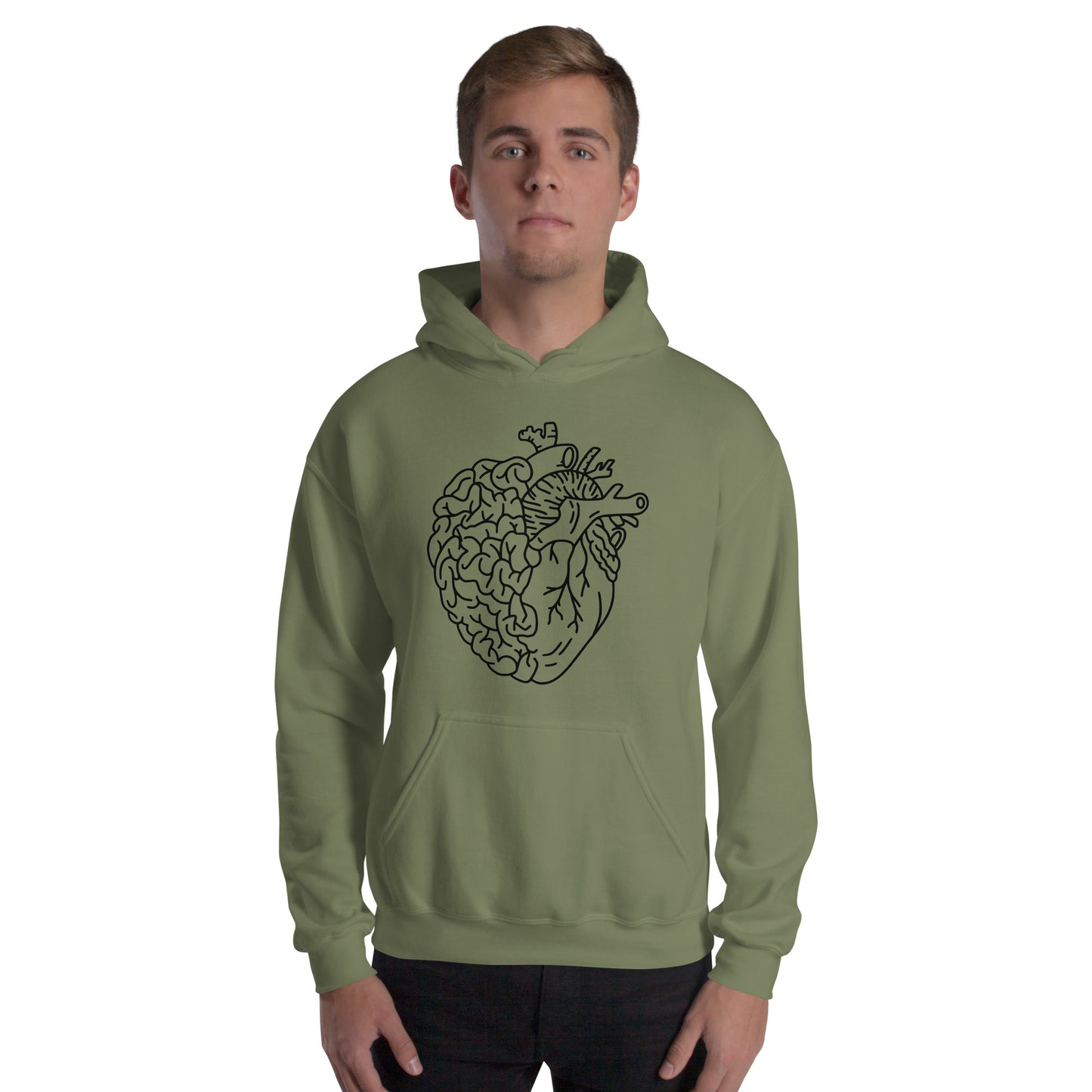 Cardiac & Neuro, Heart and Brain Hoodie